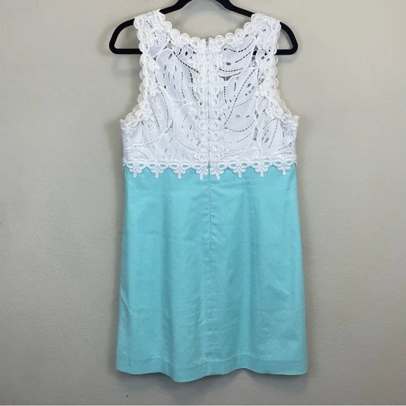 Lilly Pulitzer Sandi Stretch Lace Shift Mini Dress Size 12 - Picture 7 of 8